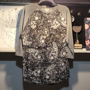 Lularoe 3/4 sleeve tee.XL